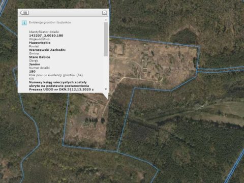 Las Bemowski, działka 180